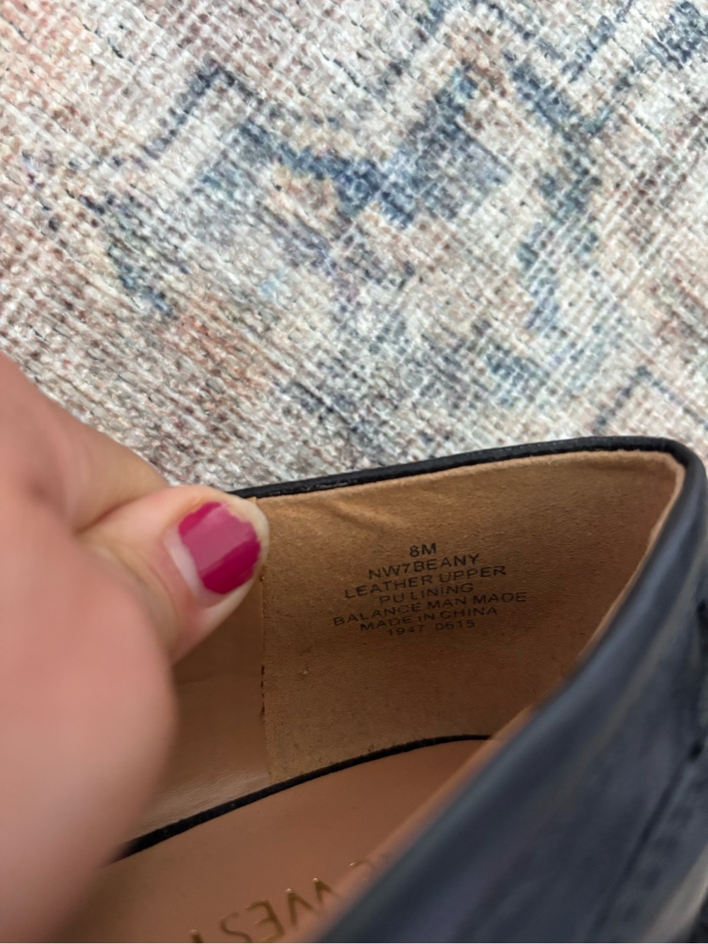 Nine West Black Leather Penny Loafers for Women - Picture 15 of 16